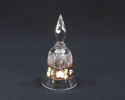 Kristall Glocke geschnitten 17010/57111/126 13 cm