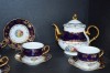 Tea Set Ophelia Kobalt, drei Grazien 15 Stk.