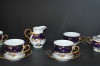 Tea Set Ophelia Kobalt, drei Grazien 15 Stk.