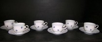 Tasse und Untertasse niedrig Ophelia 673V 150mm. 6pcs