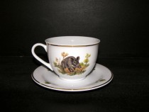 Tasse und Untertasse Jumbo Wildschwein 0,4 l