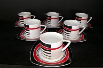 Tasse und Untertasse 0,2 l Tetra 113 6pcs.