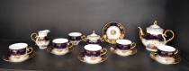 Tea Set Ophelia Kobalt, drei Grazien 15 Stk.