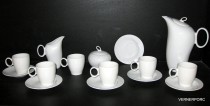 Zukünftige Kaffee-Set 15-teilig weiß.