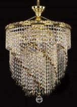 Kristall-Kronleuchter brillante 20L282B800667 40x58 cm, 7 leuchtet, vergoldet
