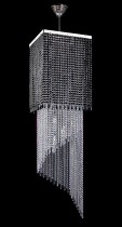 Moderne Kristall-Kronleuchter 5L433CE12 40x40x150 cm 12 Lichter, Nickel
