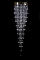 Moderne Kristall-Kronleuchter 7L449CE4 50x189 cm, 4 Lampen, vergoldet