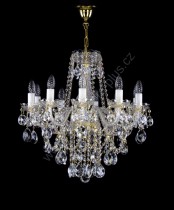 Chandelier 10 arms 20L094CL10 59x57cm plated chain