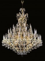 Kristallleuchter Maria Theresia 18L40348 160x180cm, 3-stöckiges 48-Speichen, vergoldeten Kette