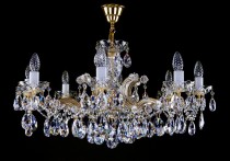 Kristallleuchter Maria Theresia 2L428CL8 8-Speichen, vergoldeten Kette