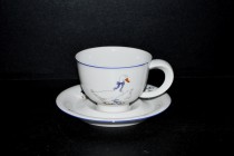 Tasse mit Untertasse Kelt 0,35 l., Porzellangans