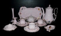 Souprava z růžového porcelánu Lenka 247