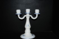 Kerzenhalter 3-Speichen-Dekor Vergissmein 25 cm.