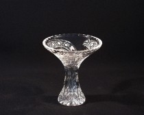 Cut Kristall-Vase Dancer 80080/35003/155 15,5 cm, Dekor Pfauen
