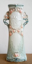 Vase mit Hirsch, Jugendstil, Luxor