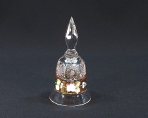 Kristall Glocke geschnitten 17010/57111/126 13 cm