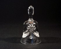 Kristall Glocke geschnitten 17054/17002/124 12 cm