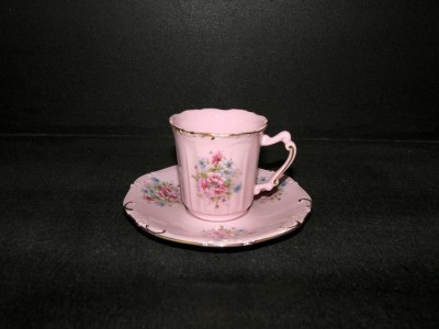 Tasse und Untertasse Amis 013 0,15 ml. rosa