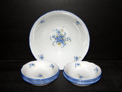 Dessert Set Ophelia forget-me-7St.