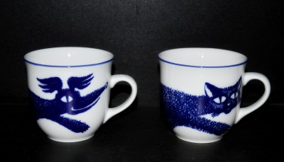 Mug Mirek, Katze mit Hund 2 Stück, 0,4 l.