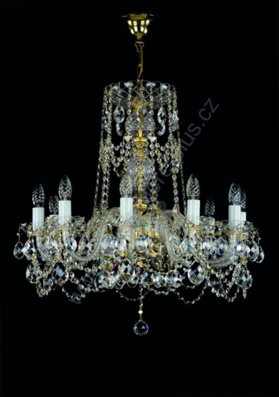 Swarovski Kristall-Kronleuchter 10 Arme 3L145SW10 66x67cm zogene Kette