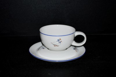 Tasse mit Untertasse Tereza 0,2 l., Porzellangans