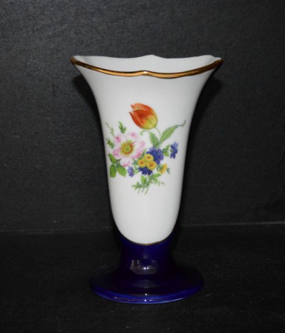 Vase, kobaltblau, 18 cm.