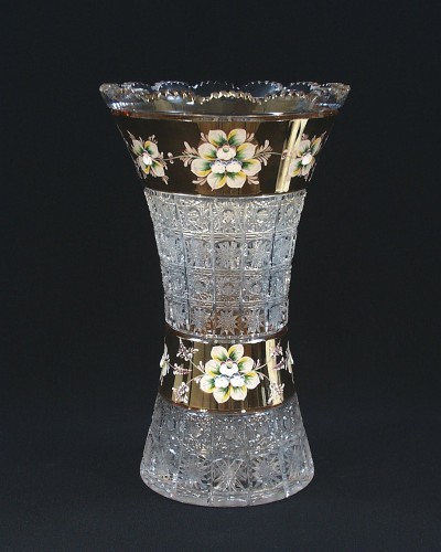 Cut Kristallvase 80029/57111/355 35,5 cm.