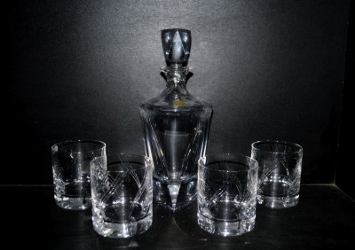Whisky-Set 5-teilig Kristall