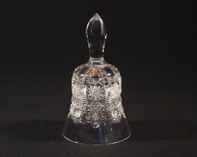 Kristall Glocke geschnitten 17054/57001/124 12 cm